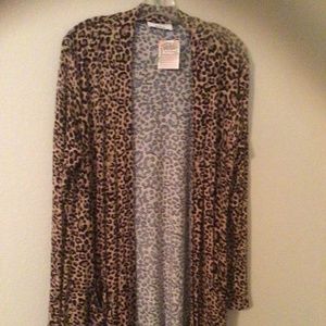 NWT Leopard print  duster
